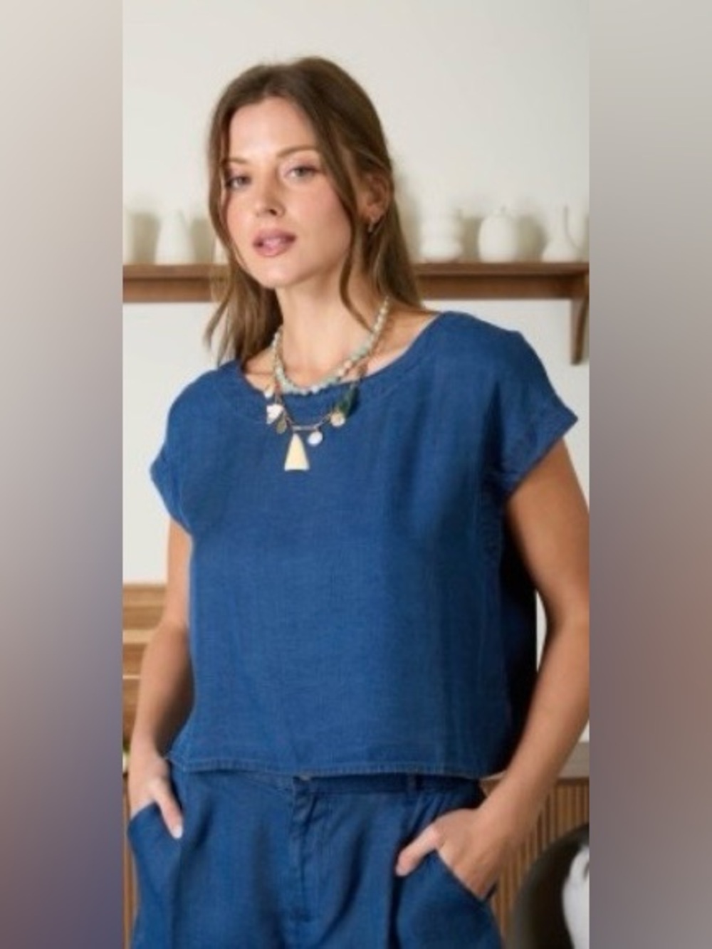 Dark Chambray Set - Picture 3 of 4